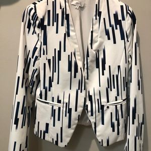 Abstract Stripe Blazer